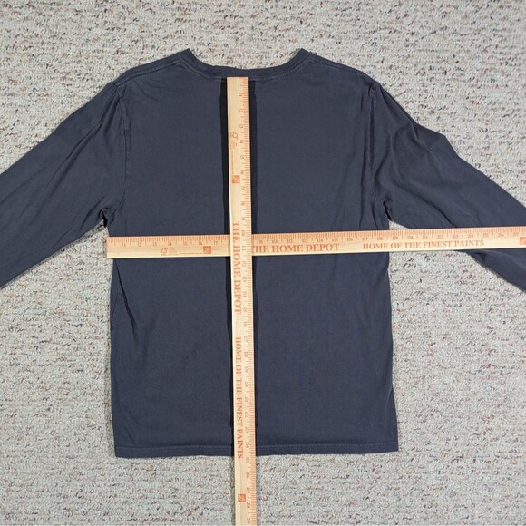 Polo Ralph Lauren T-Shirt Long Sleeve Cuffs YOUTH XL Charcoal Gray White Pony - Picture 7 of 9